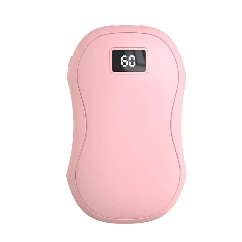 Xena Capsule Hand Warmer 50000mAh Large Capacity Electric Fast Heating Double Sided Warmth Battery Digital Display Winter Warmer with built in Power Bank and Lint Remover.